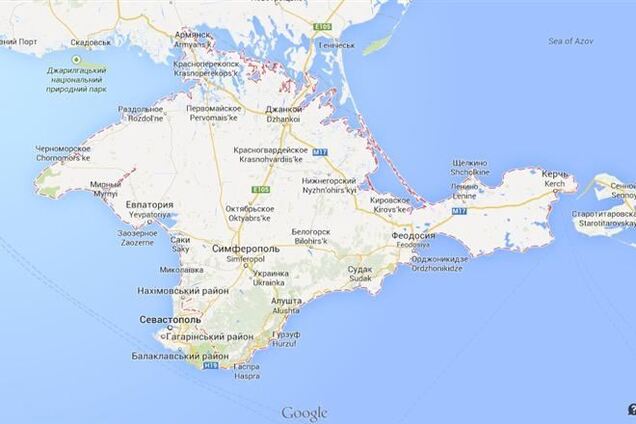 В Рунете на картах Google Крым стал российским