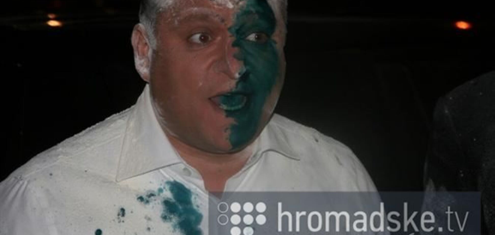 Добкина не пустили на 'Свободу слова' и облили зеленкой