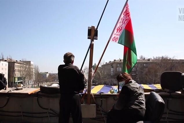 У Донецьку бойовики розмахували прапорами Білорусі