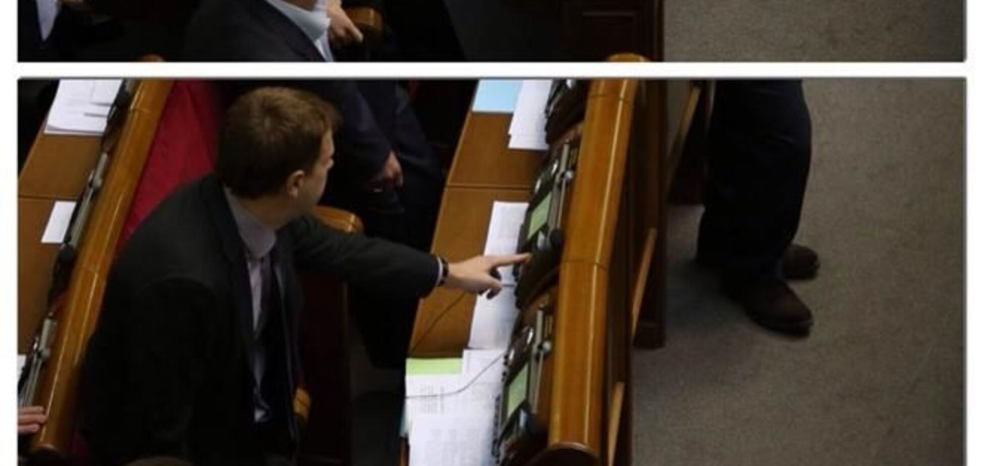 Депутаты в Раде снова 'кнопкодавят'. Фотофакт