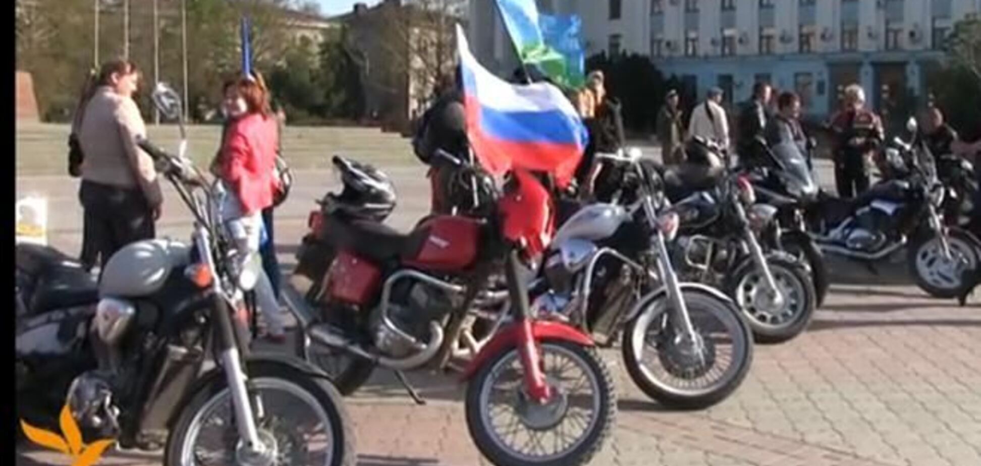 Путинские байкеры провели в Севастополе мотопробег в поддержку сепаратистов на юго-востоке