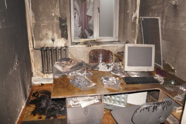 На Донетчине сожгли офис газеты, критиковавшей сепаратистов