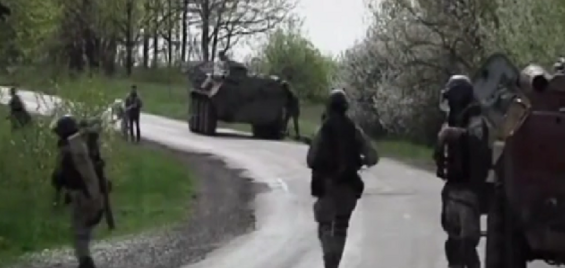 Очевидцы сняли на видео ход антитеррористической операции в Славянске