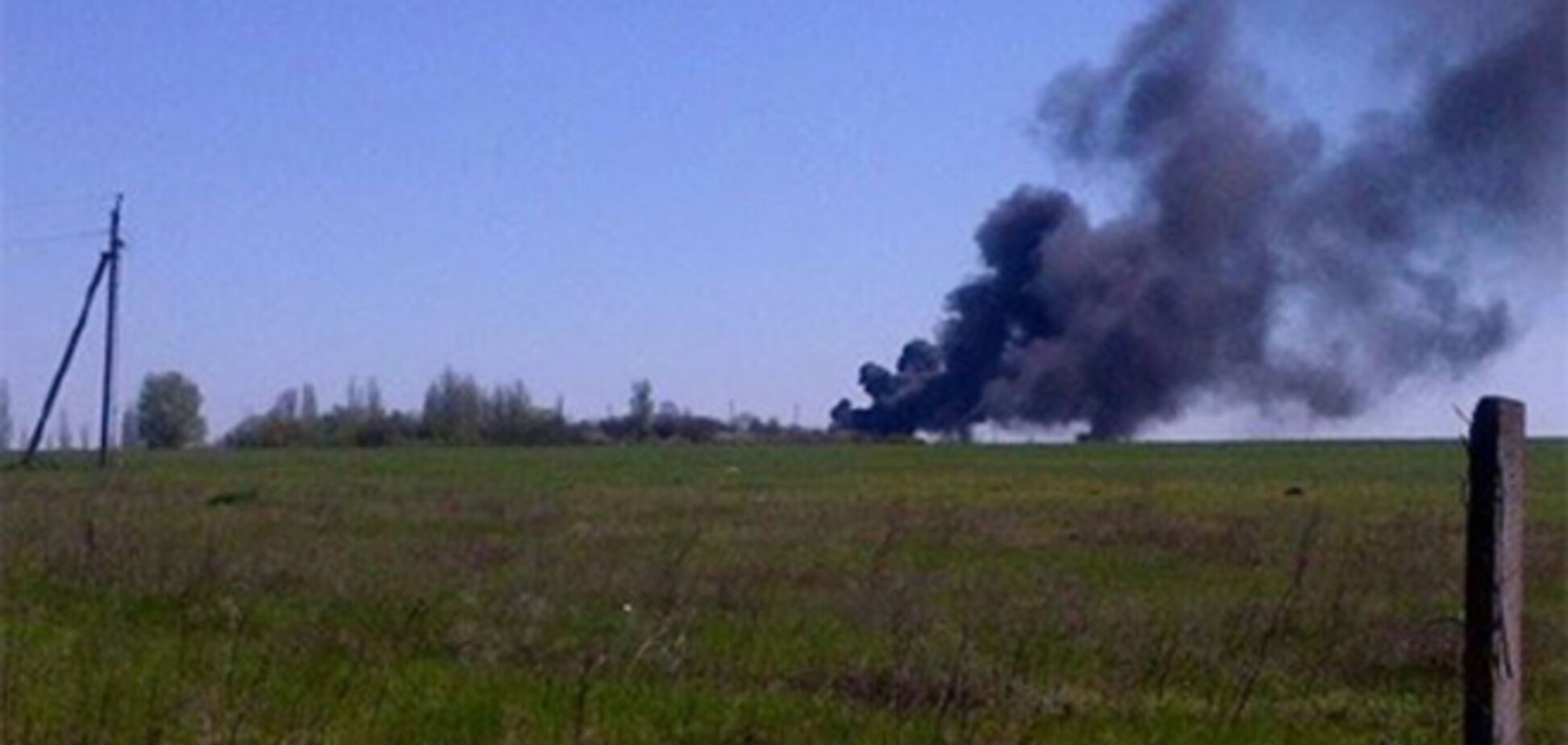 В Краматорске в результате теракта уничтожили еще и самолет