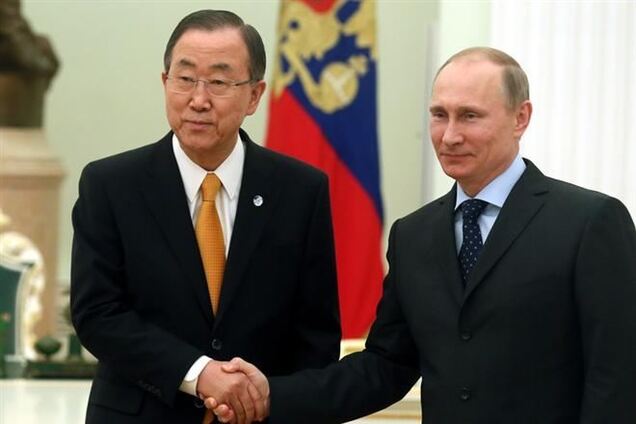 Путин заверил Пан Ги Муна, что не планирует новых военных действий в Украине