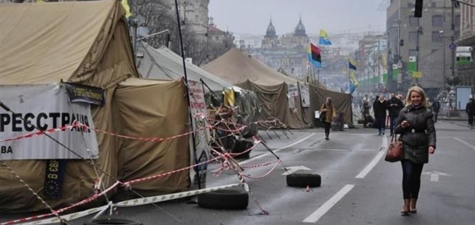 Комендантский час на Майдане ввели из-за пьяных провокаторов