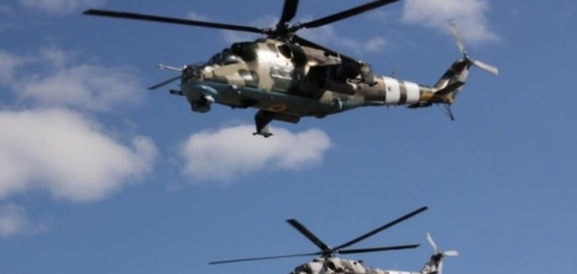 Минобороны отрицает использование военных вертолетов с символикой ООН