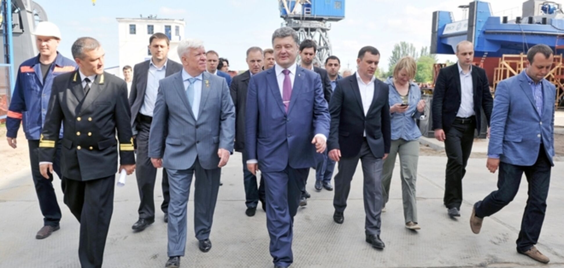 Порошенко посетил предприятия компании 'НИБУЛОН' в Николаеве