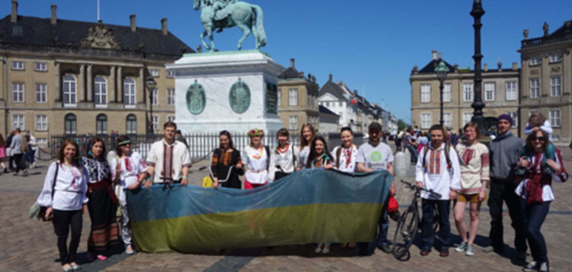 В Копенгагене прошел марш вышиванок