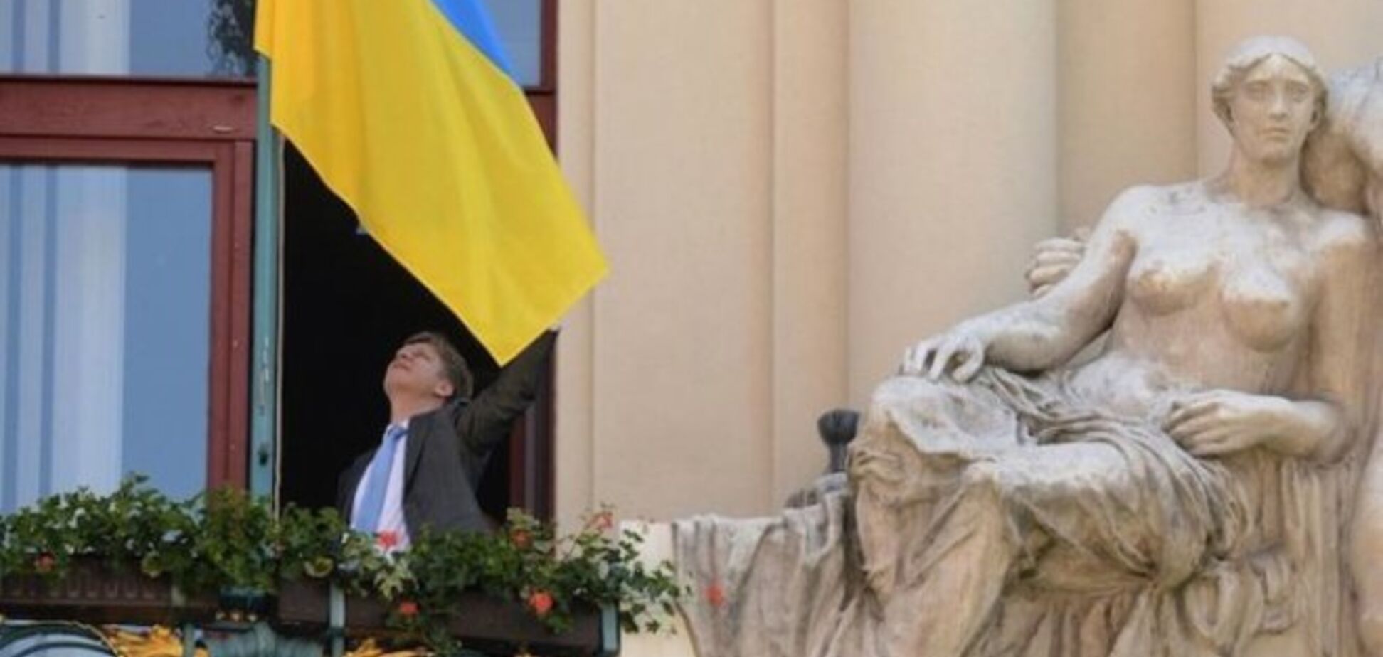 В Чехии города массово приняли участие в акции 'Флаг за Украину'
