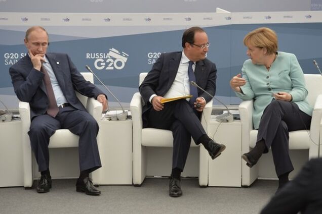 Путин обсудил выборы в Украине с Меркель и Олландом