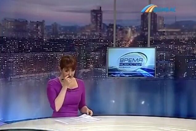 Телеведущая расплакалась, когда дети Донецка спели песню о мире. Видеофакт