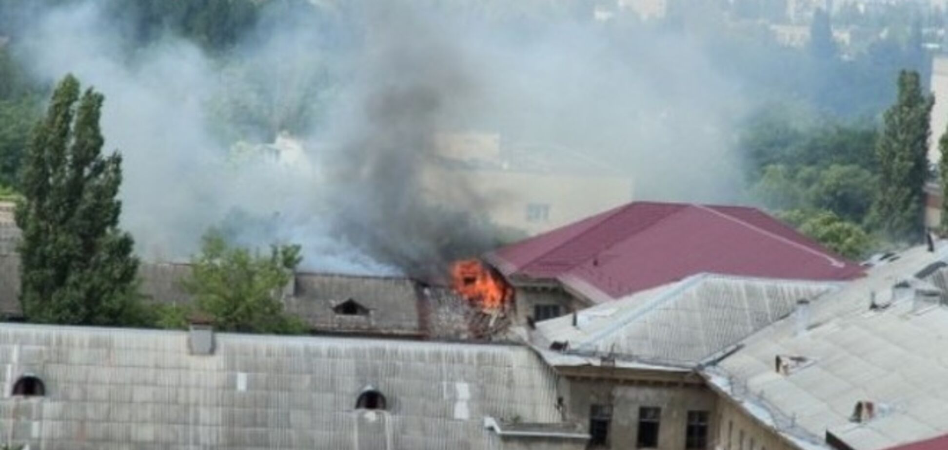 В Одессе произошел пожар в здании административного суда