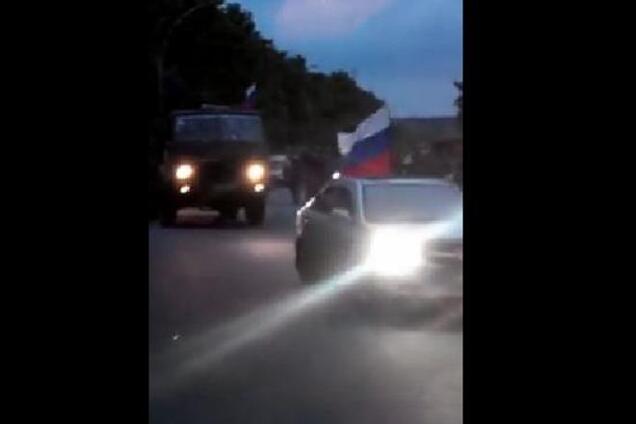 На Луганщину приехали российские казаки в сопровождении милиции. Видеофакт