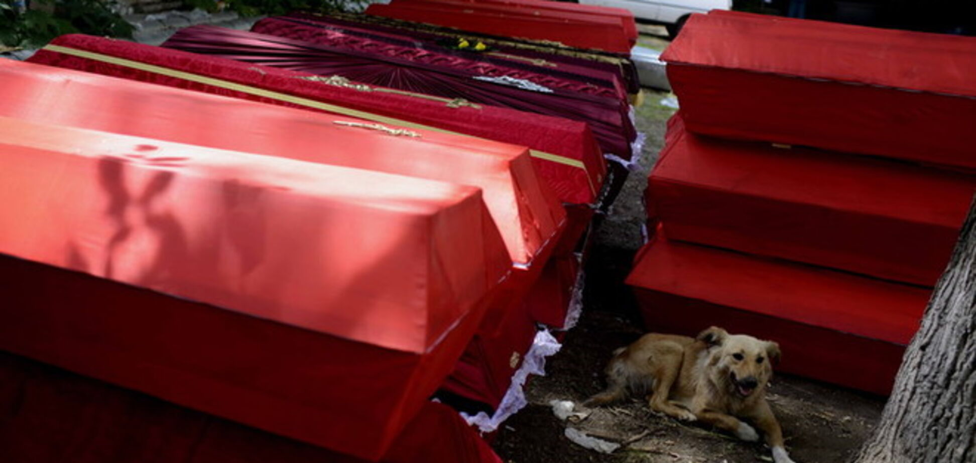 В 'ДНР' заявляют о шести убитых при попытке вывезти тела погибших в районе аэропорта в Донецке