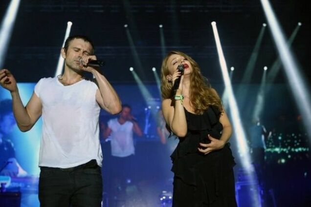 Тина Кароль и Святослав Вакарчук спели дуэтом в Днепропетровске