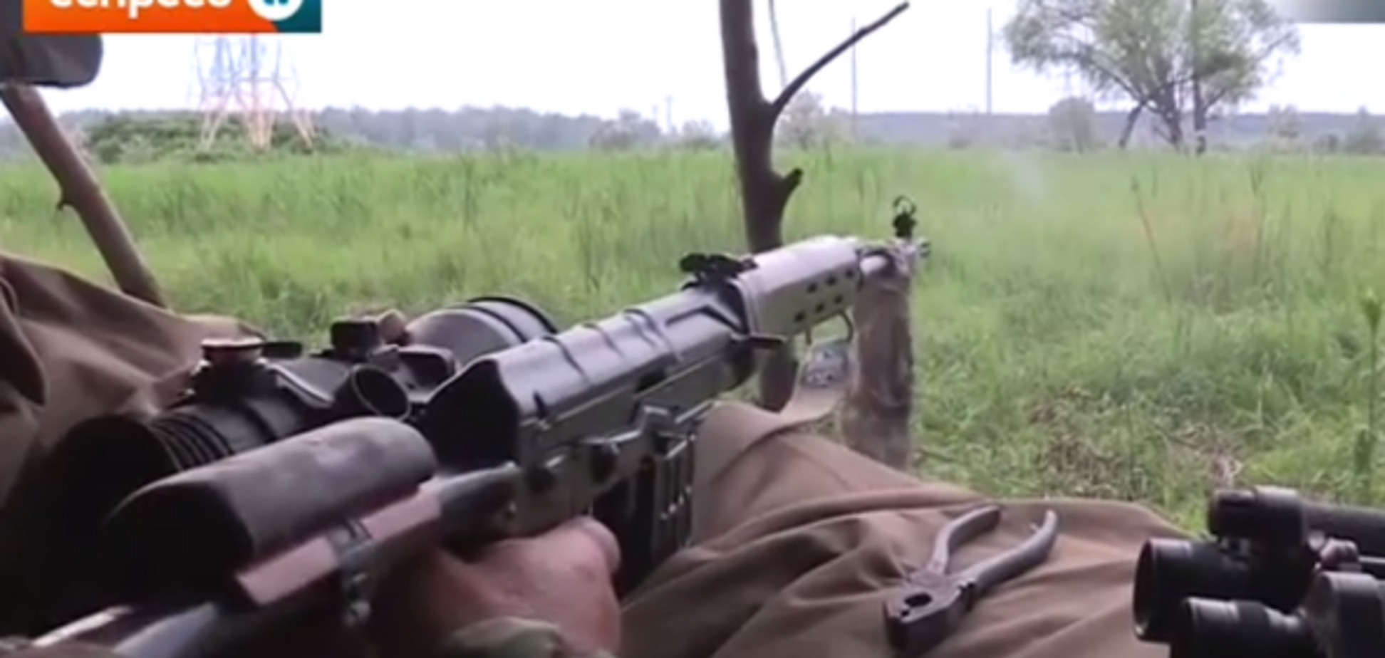 Бійці АТО випробували нові снайперські приціли. Відеофакт