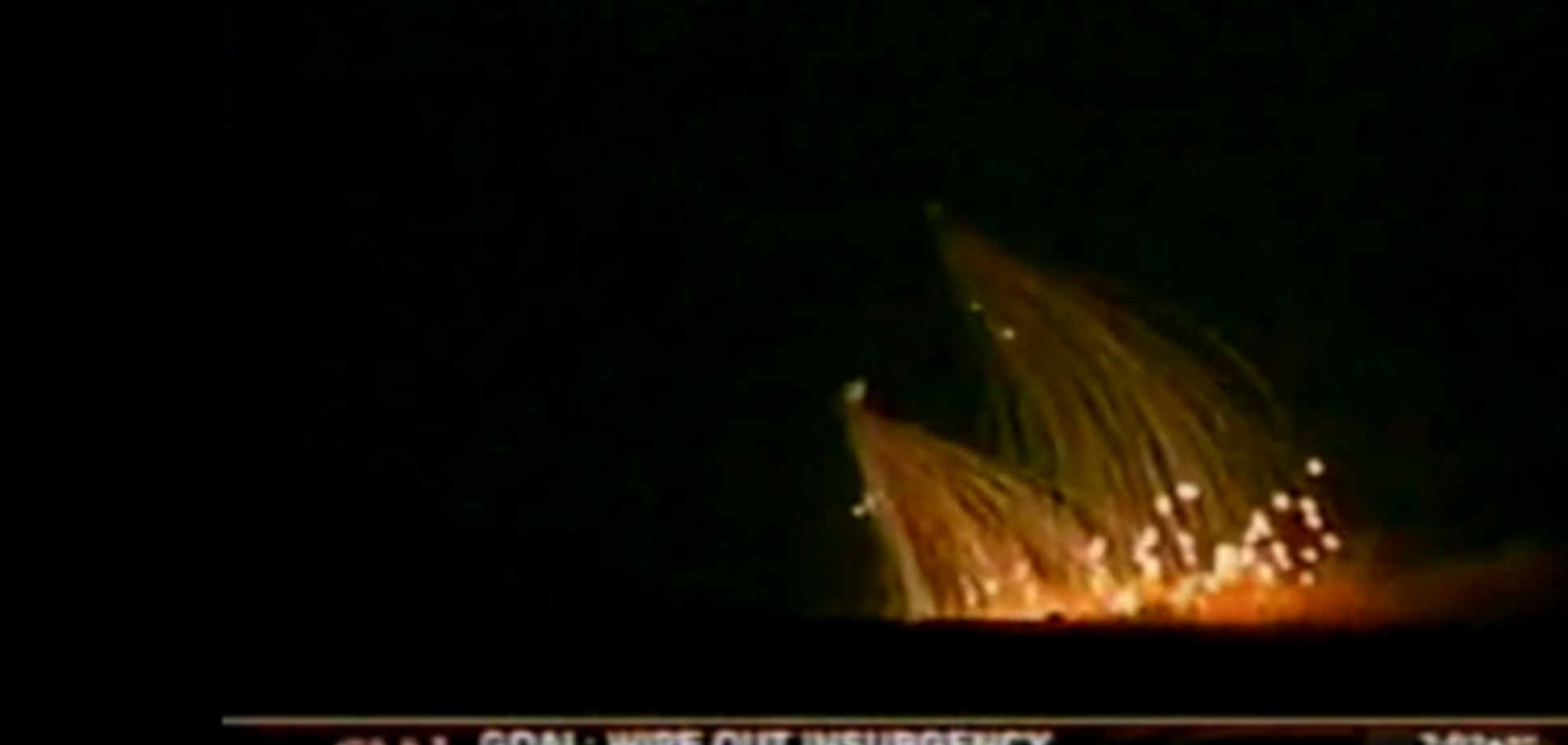 Российские СМИ, сообщая о фосфорных бомбах на Донбассе, использовали видео 2004 года из Ирака