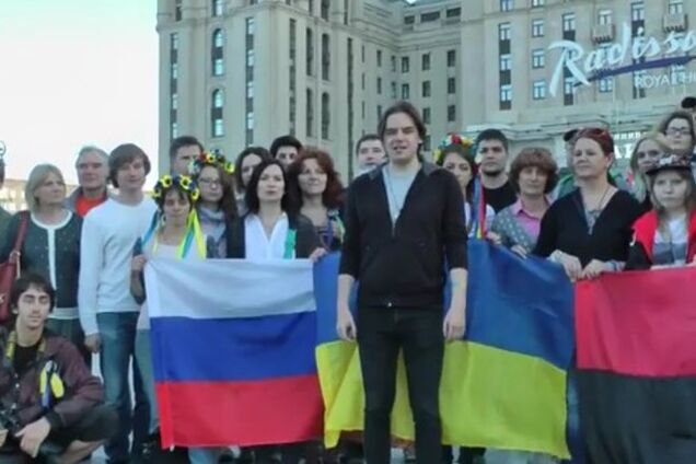 Москвичи – украинцам: вы обязательно победите, потому что за вами правда!