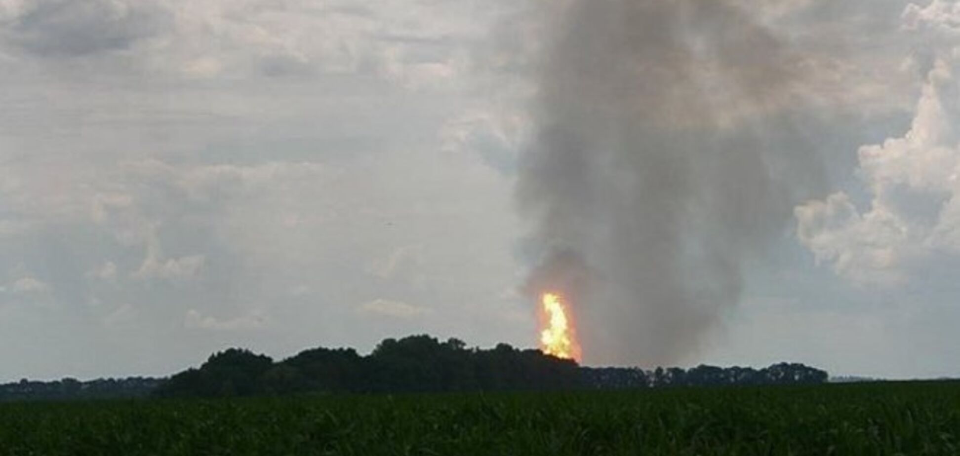 Украина потеряла 10 млн куб. м газа из-за взрыва газопровода под Полтавой