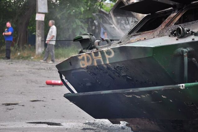 Близ Красного Лимана украинские военные захватили БРДМ и 'КамАЗ' террористов