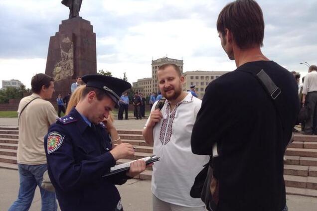 У Харкові міліція склала протокол на активіста через нецензурної речівки про Путіна