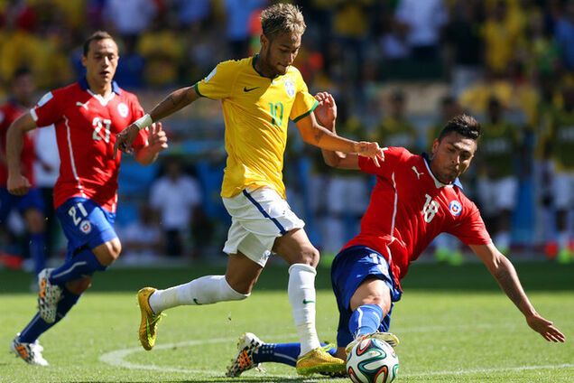 ЧМ-2014. Бразилия по пенальти обыграла Чили и вышла в четвертьфинал