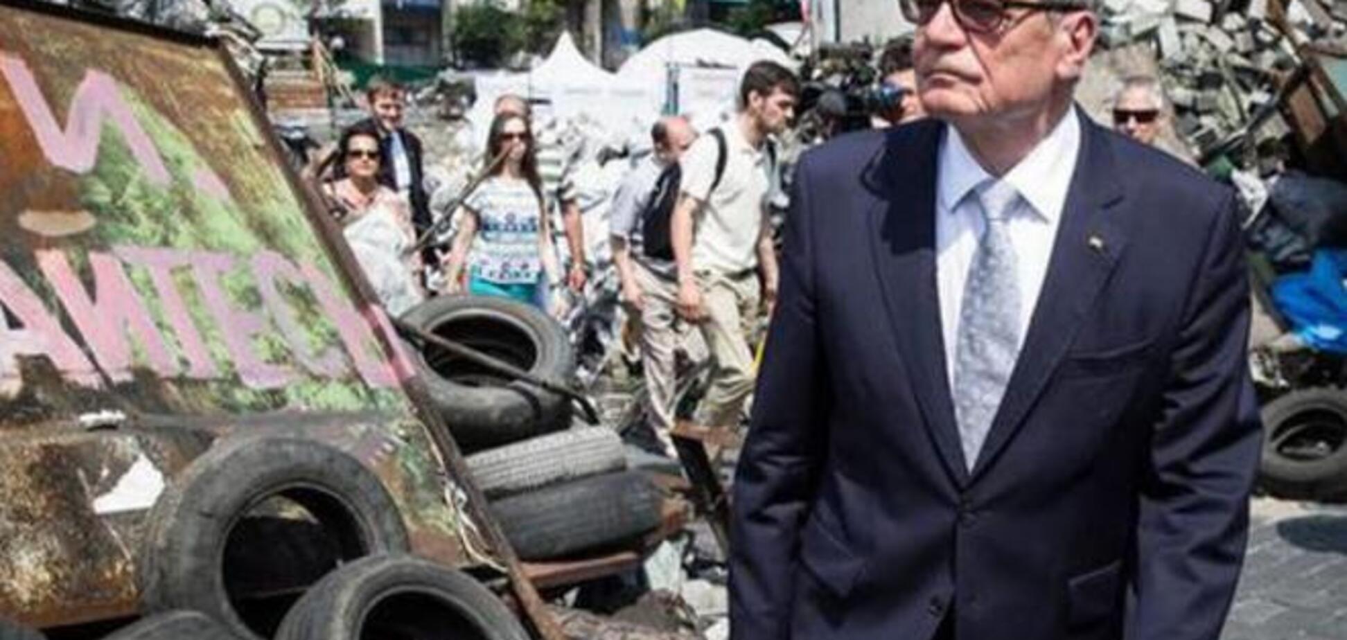 Президент Германии посетил Майдан