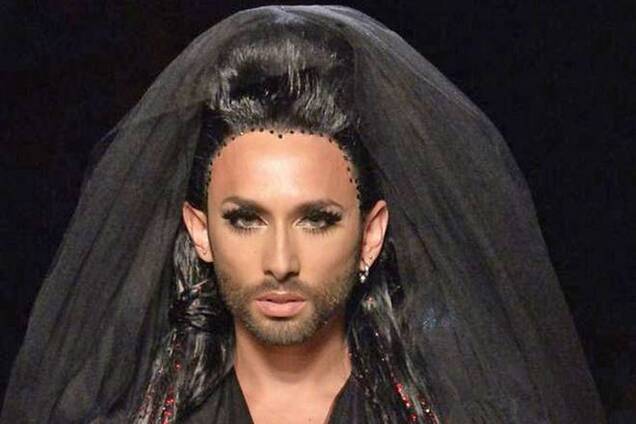 Кончита Вурст поразила всех на показе Жан-Поля Готье