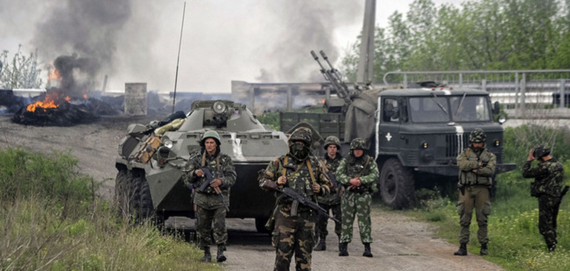 Террористы дважды обстреляли колонну сил АТО возле Александровки