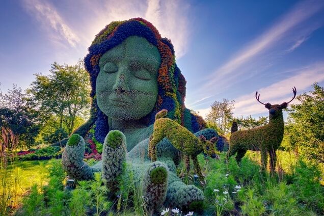 В Канаде 'выросли' гигантские скульптуры из растений