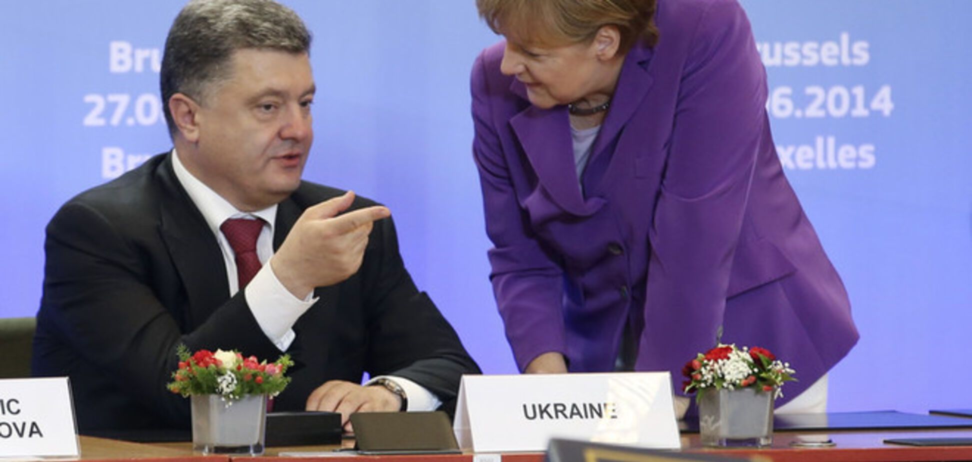 Порошенко обсудил с Меркель переговоры с сепаратистами