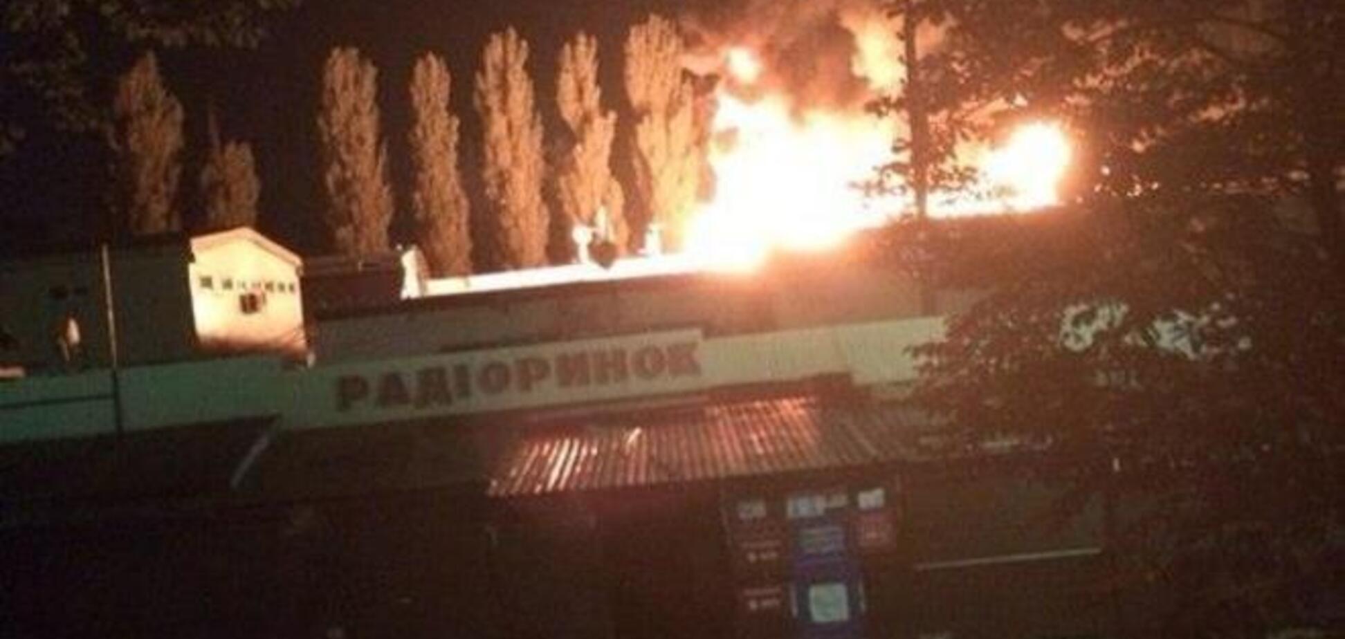 В Киеве горел радиорынок