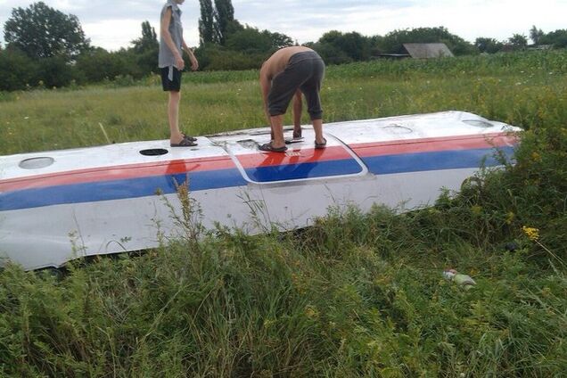 Появились первые фото сбитого Boeing-777