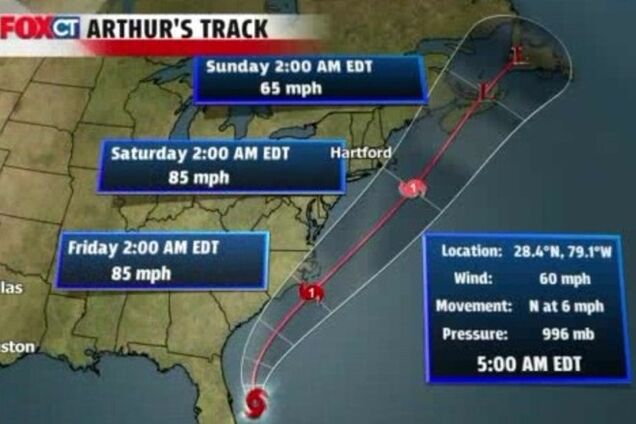 На Флориду насувається ураган 'Артур'