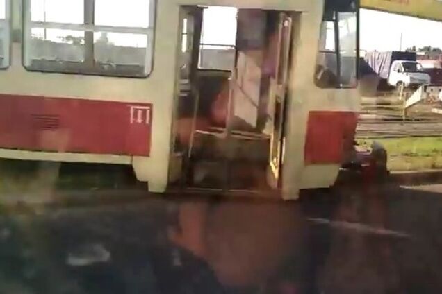 В Киеве произошло две трамвайные аварии 