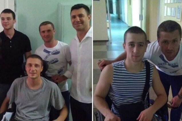 Тренер 'Динамо' проведал раненых бойцов украинской армии