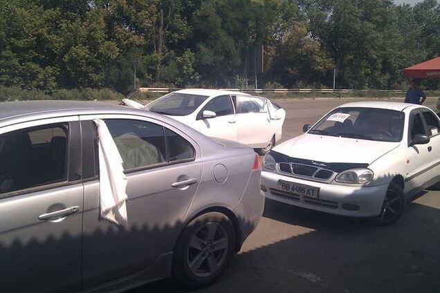 По коридору сил АТО из Луганска выехало 23 автомобиля и 71 человек