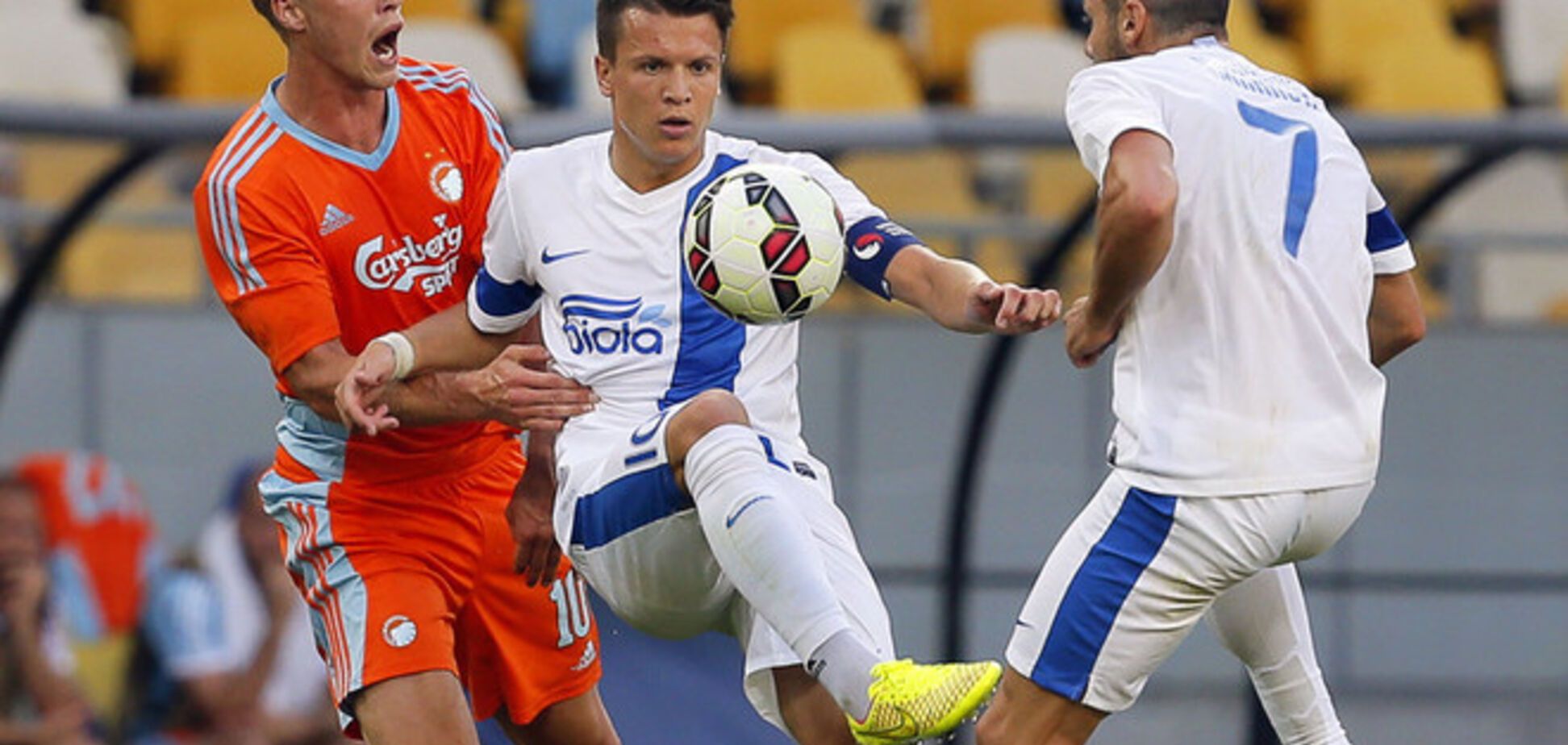 'Днепр' не смог выиграть первый в истории матч Лиги чемпионов