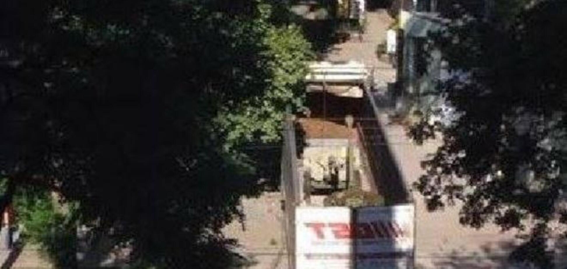 Террористы обустроили передвижную огневую точку в кузове фуры