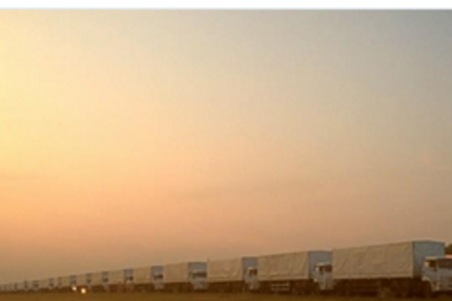 'Гуманитарный конвой' в Украину сопровождают российские журналисты