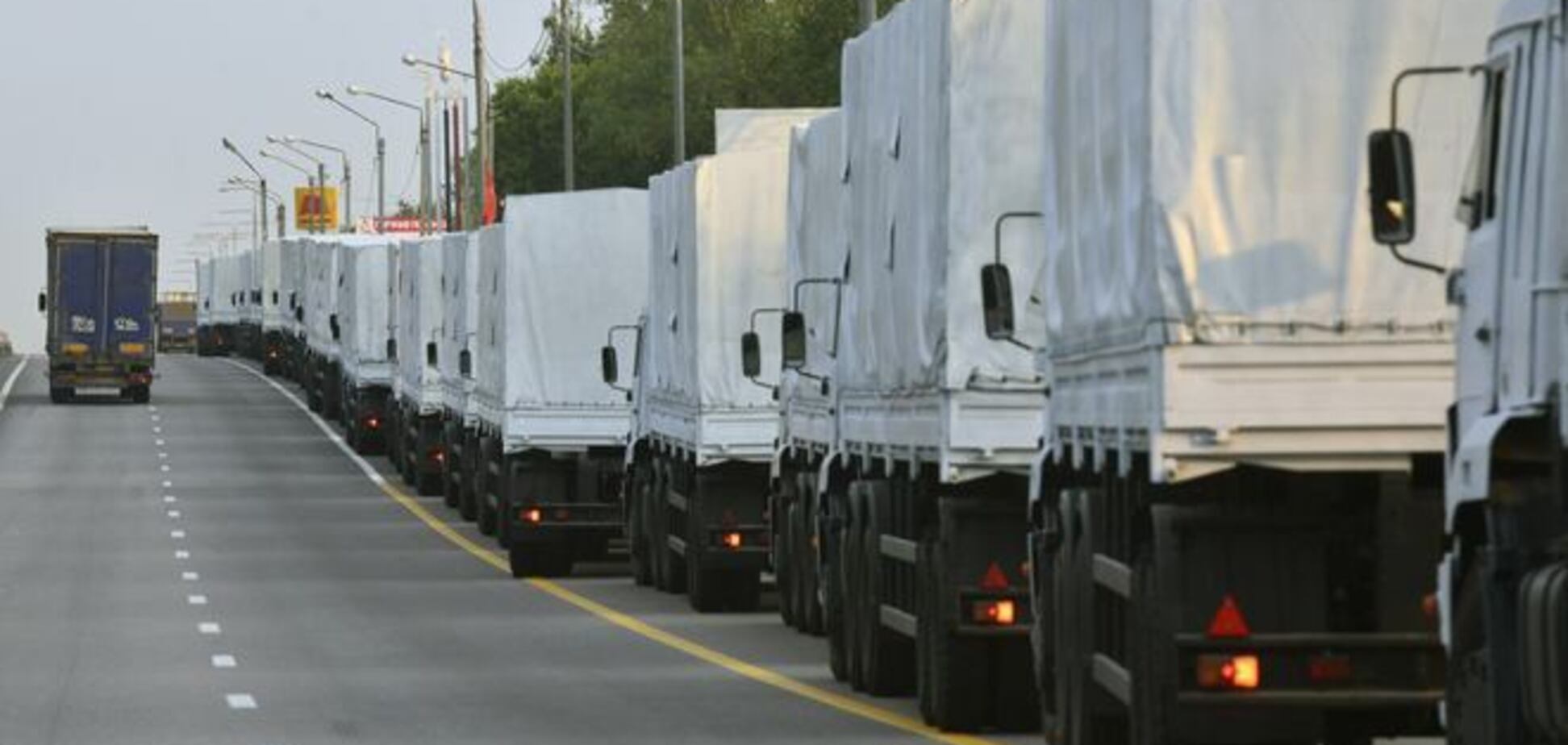 Украинские пограничники начали оформление 'гуманитарки' из России