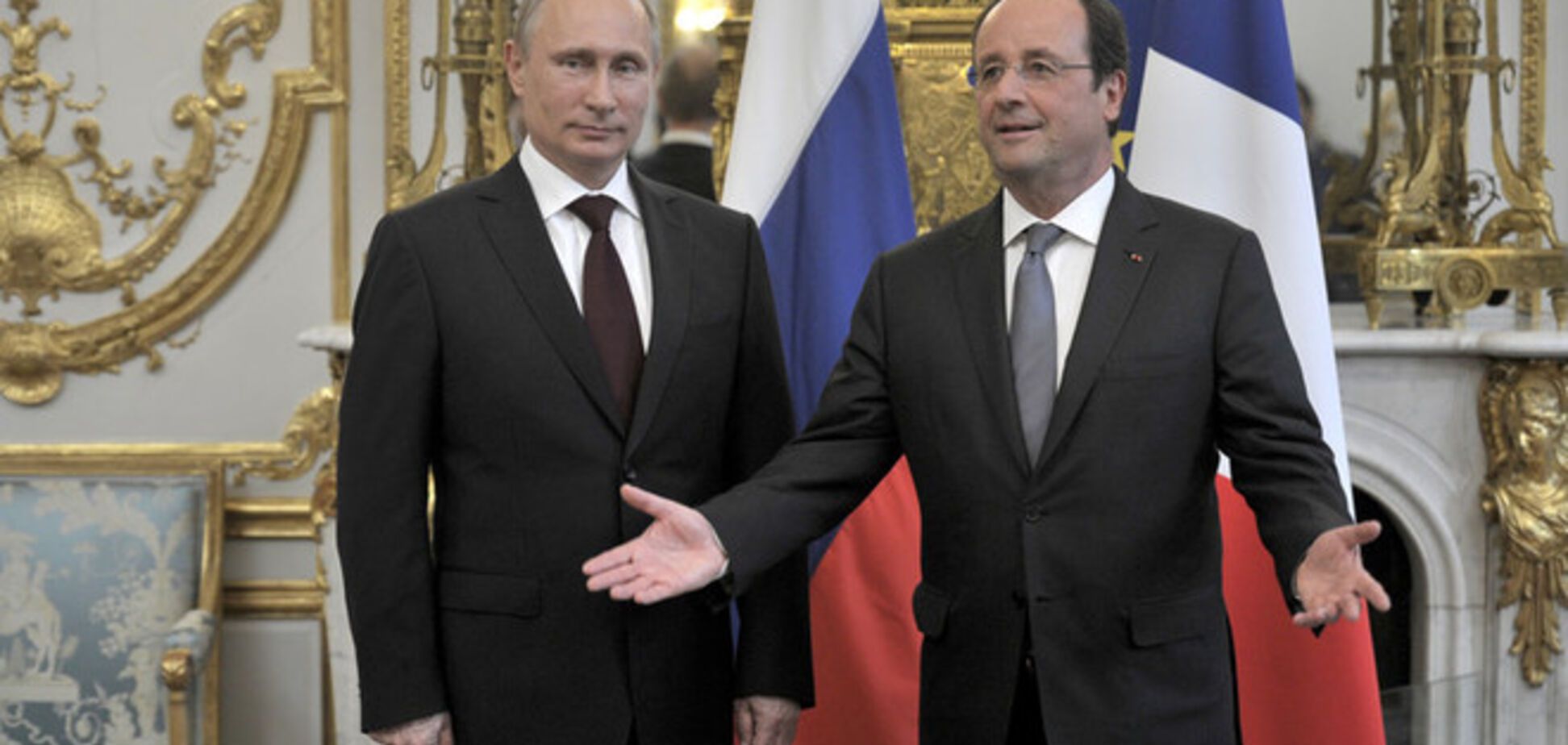 Олланд потребовал от Путина уважать территориальную целостность Украины