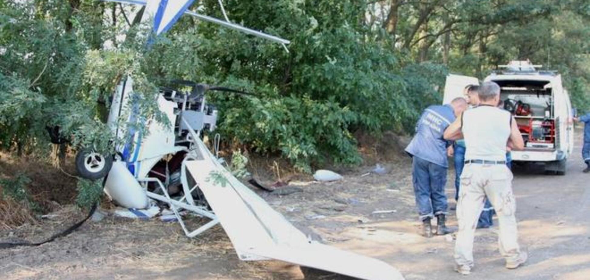 На Днепропетровщине упал самолет