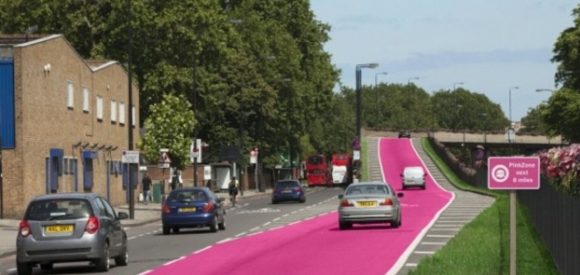 В Британии хотят сделать отдельные розовые полосы движения для леди