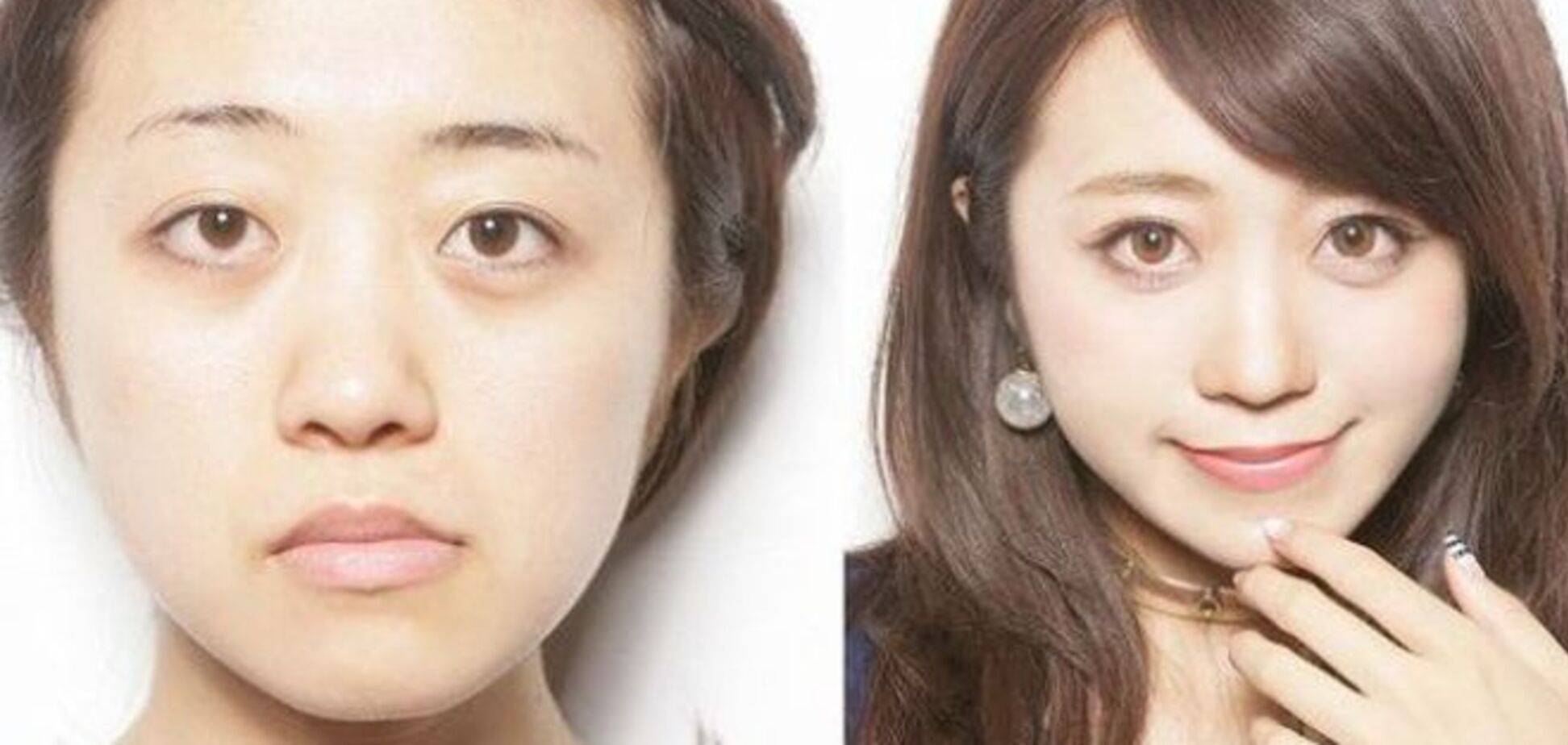 Азиатки делают глаза выразительнее с помощью наклеек