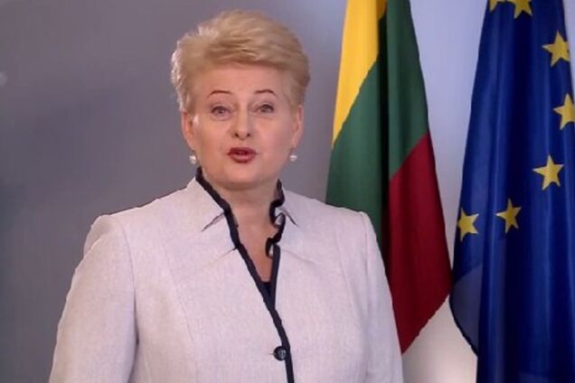 Глава Литвы на украинском языке поздравила украинцев с Днем Независимости