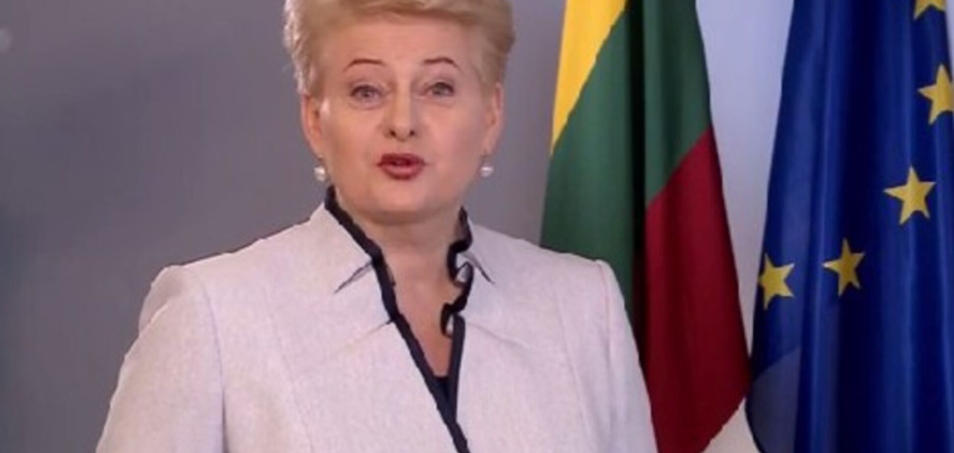 Глава Литвы на украинском языке поздравила украинцев с Днем Независимости