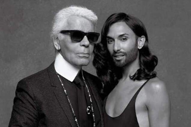 Кончита Вурст примерила женское нижнее белье в новой откровенной фотосъемке