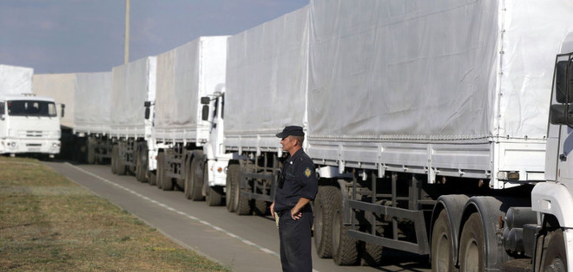 В сети появилось видео движения гуманитарной колонны РФ по Луганской области